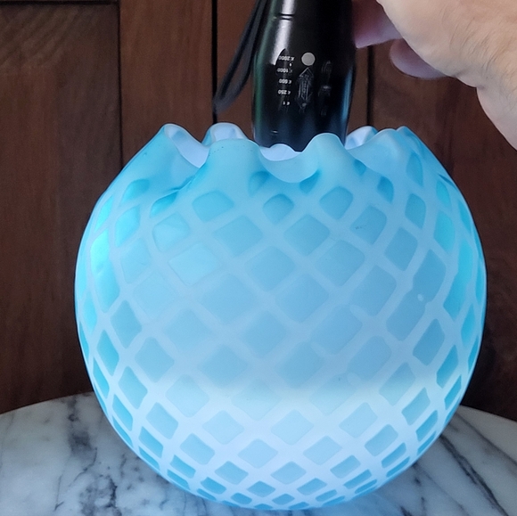 Antique Glass Rose Vase - Picture 5 of 15